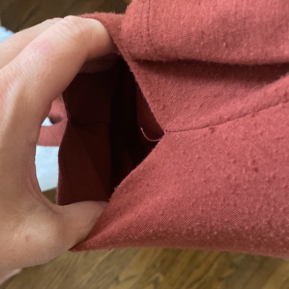 Burnt orange comfy dress with pockets - Picture 5 of 6